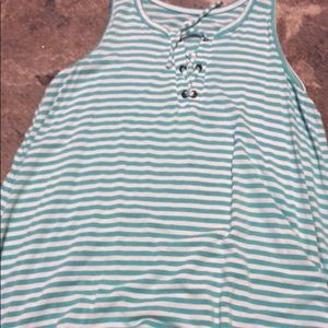 old navy shirt blue and white stripe